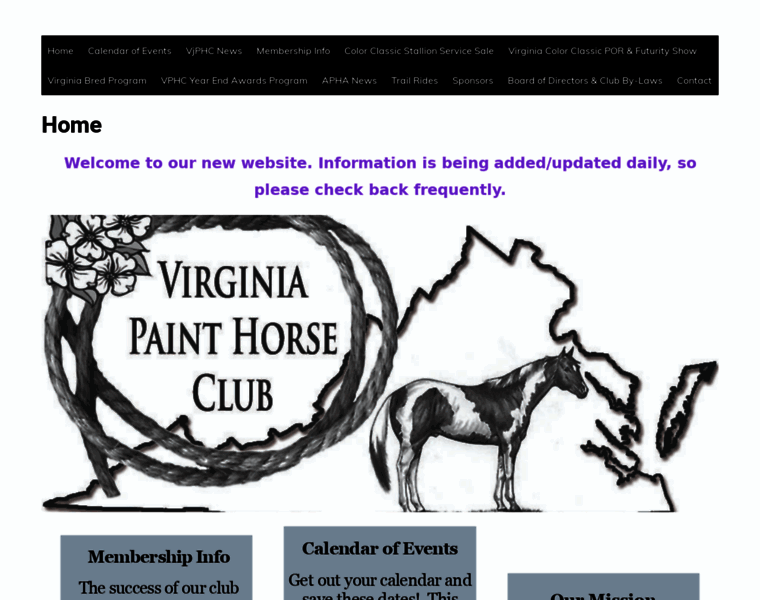 Virginiapainthorseclub.org thumbnail