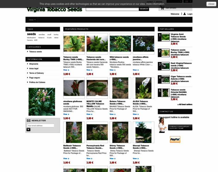 Virginiatobaccoseeds.com thumbnail