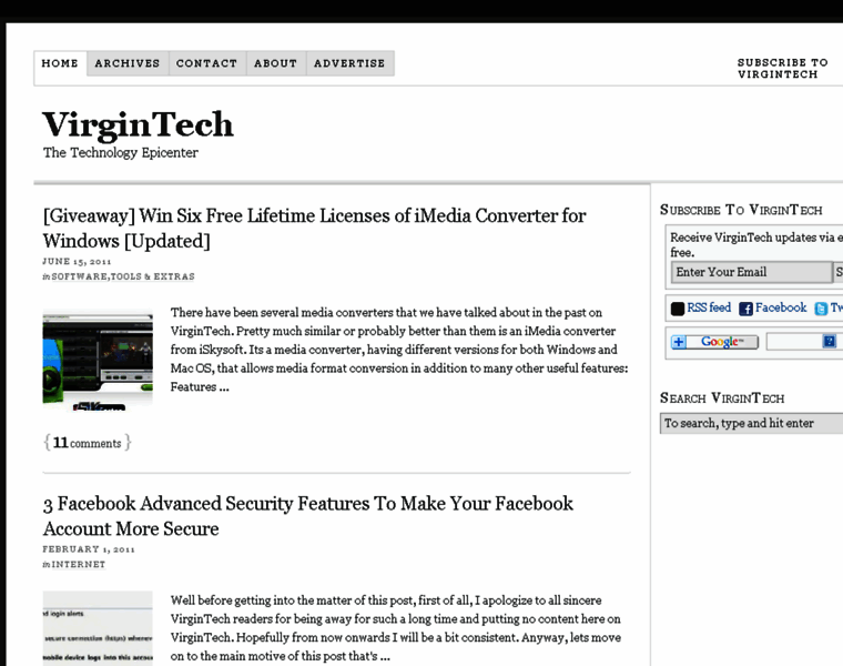 Virgintech.org thumbnail