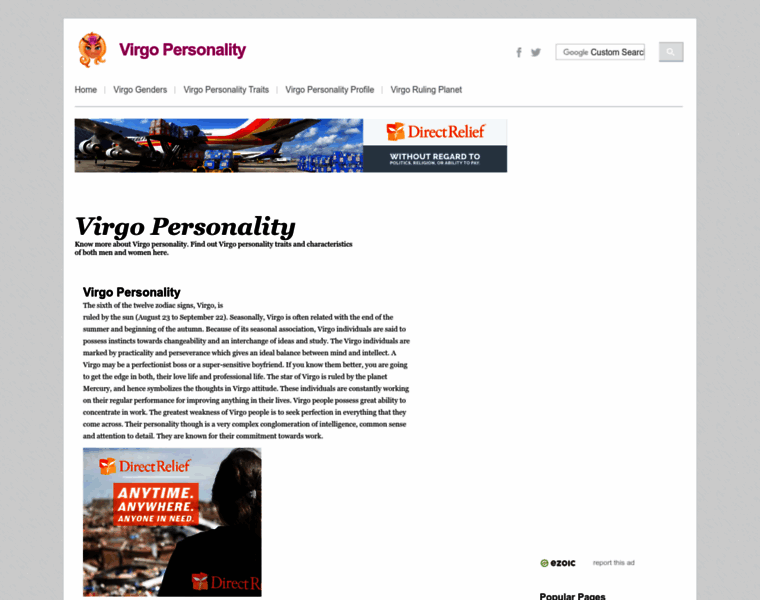 Virgopersonality.org thumbnail