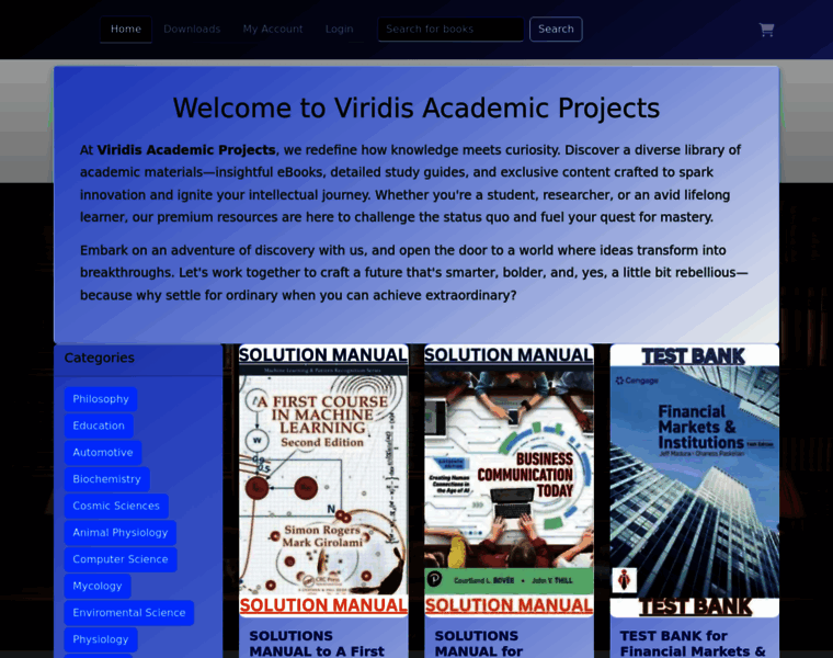 Viridisacademicprojects.com thumbnail