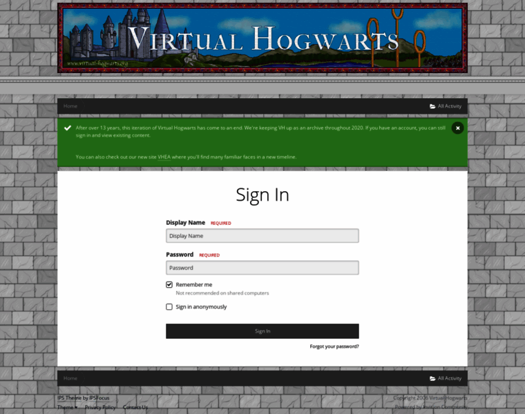 Virtual-hogwarts.org thumbnail