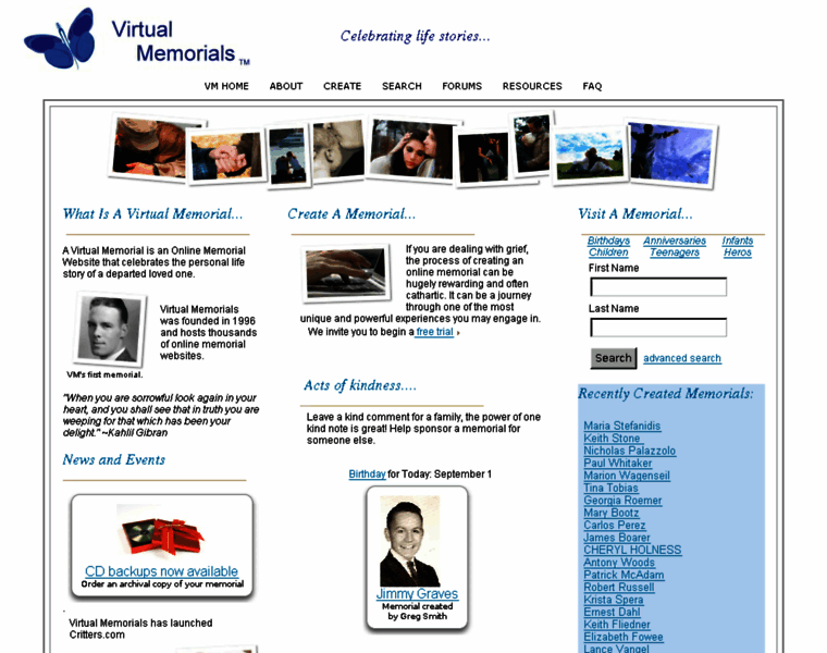 Virtual-memorials.com thumbnail