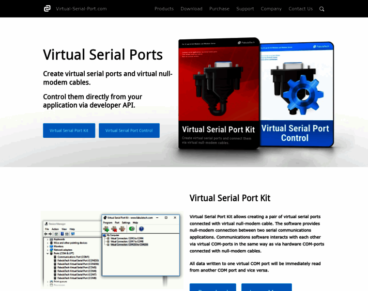 Virtual-serial-port.com thumbnail