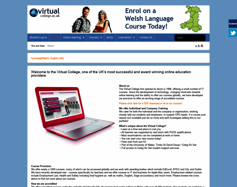 Virtualcollege.ac.uk thumbnail