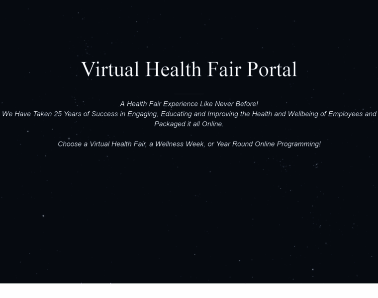 Virtualhealthfairportal.com thumbnail