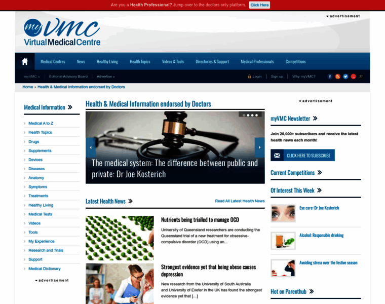 Virtualmedicalcentre.com thumbnail