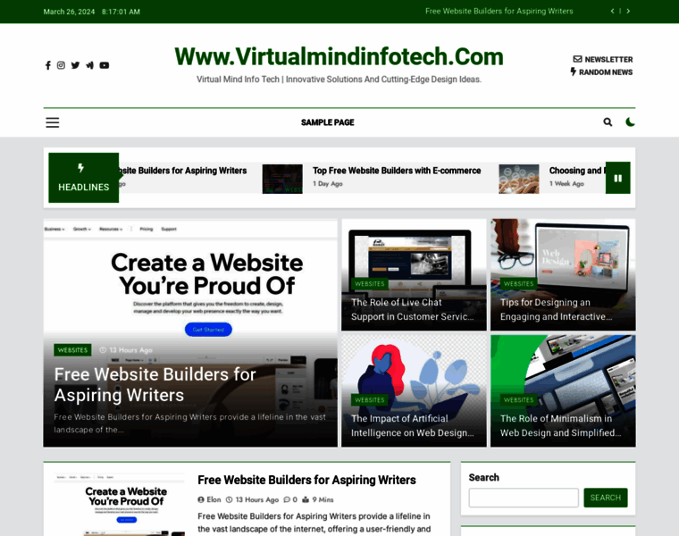 Virtualmindinfotech.com thumbnail