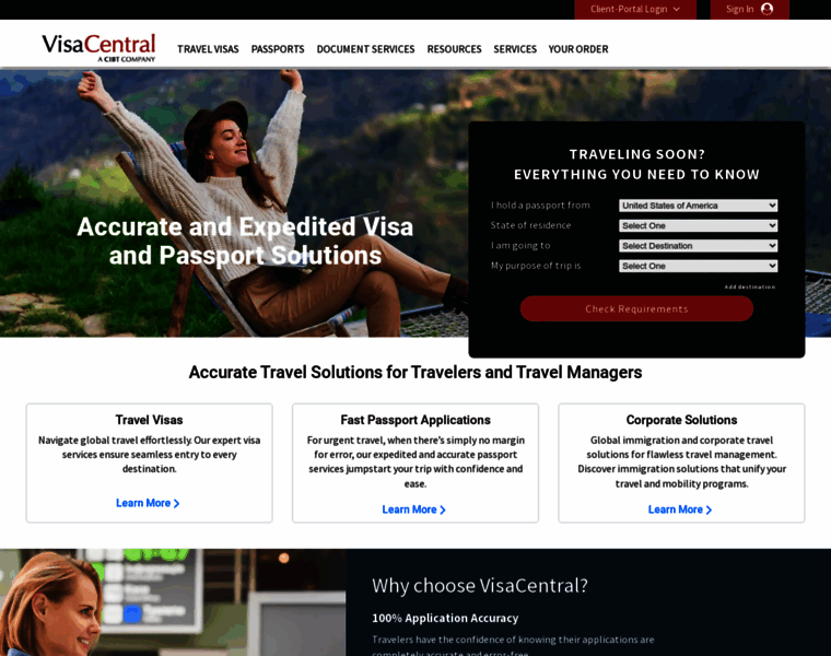 Visacentral.com thumbnail