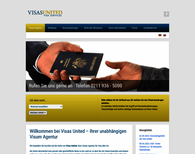 Visasunited.de thumbnail