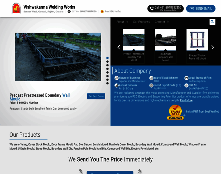 Vishwakarmaweldingworks.in thumbnail