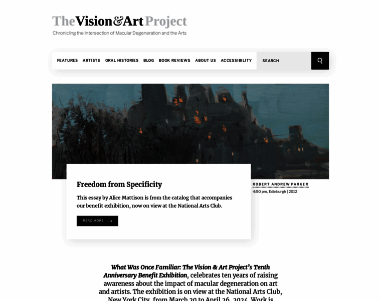 Visionandartproject.org thumbnail