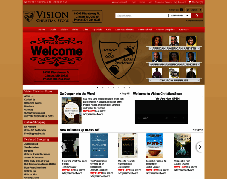 Visionchristianstore.net thumbnail