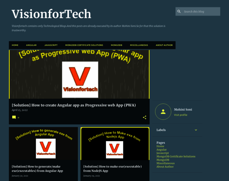 Visionfortech.com thumbnail