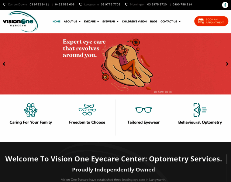 Visiononeeyecare.com.au thumbnail