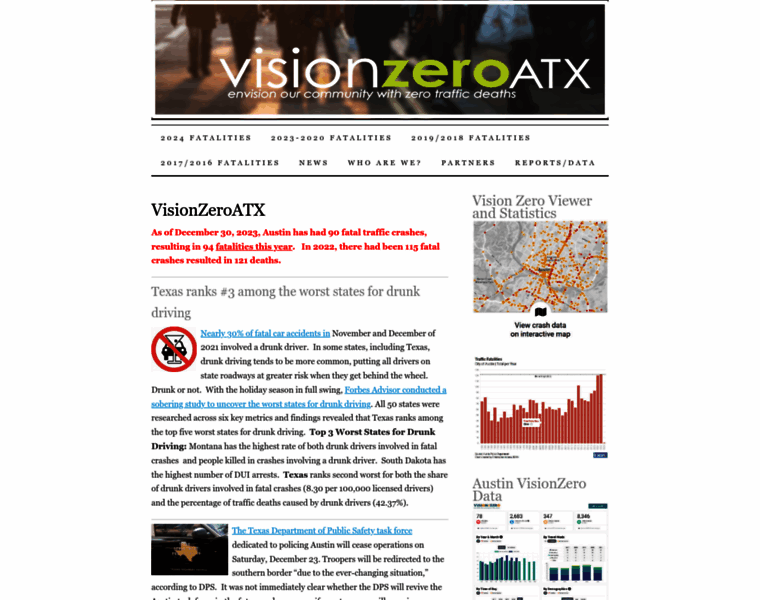 Visionzeroatx.org thumbnail