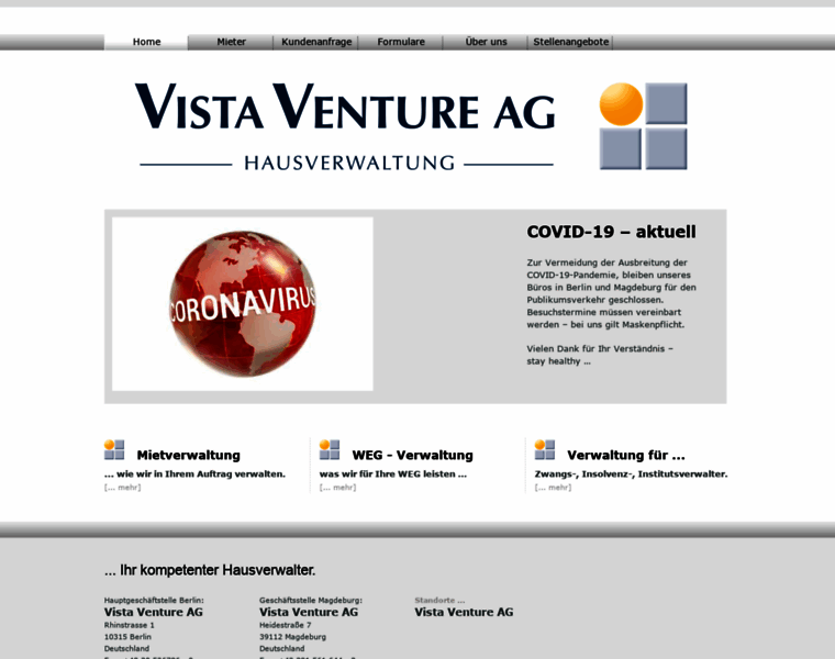 Vista-venture-ag.de thumbnail