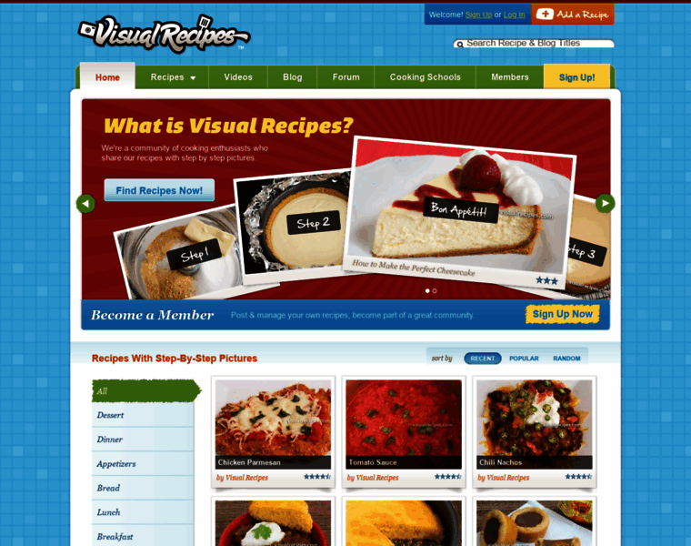 Visualrecipes.com thumbnail
