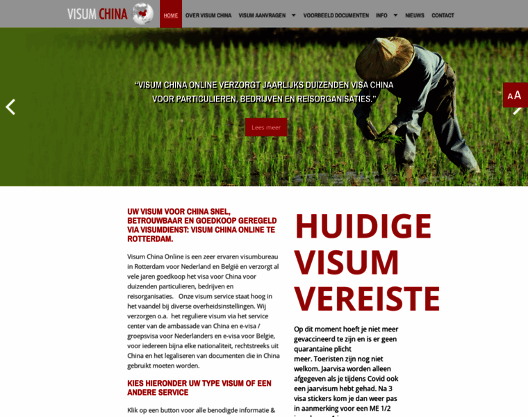 Visumchinaonline.nl thumbnail
