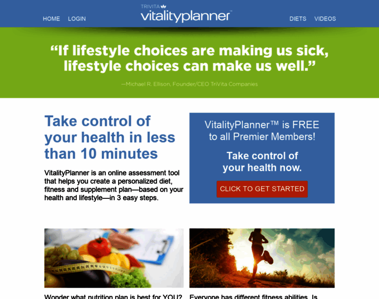 Vitalityplanner.com thumbnail