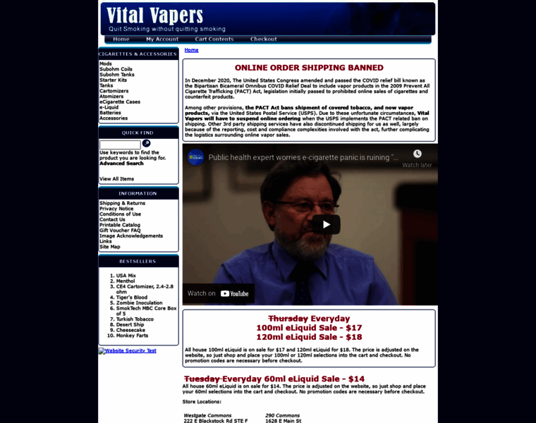 Vitalvapers.com thumbnail