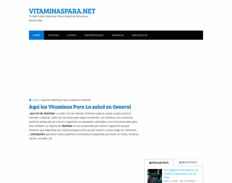 Vitaminaspara.net thumbnail