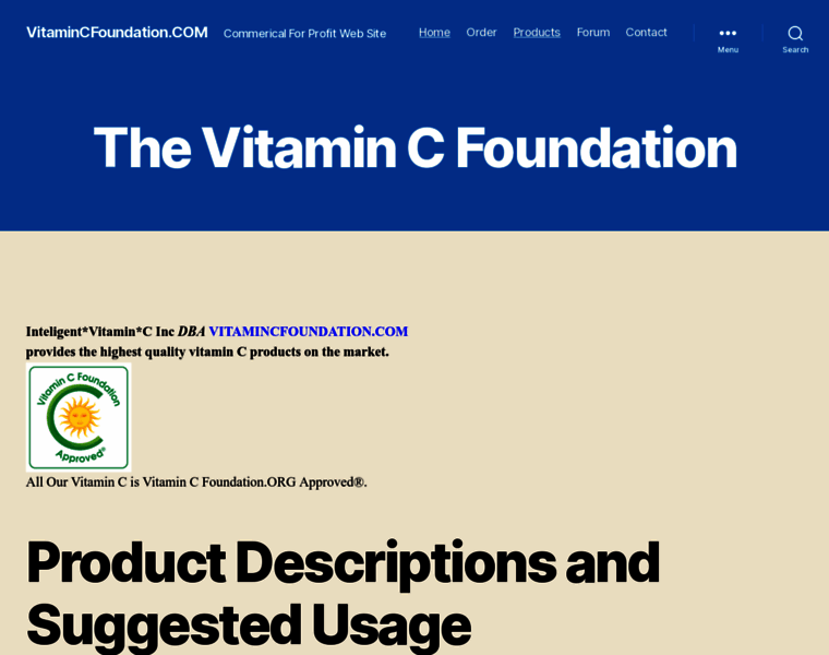 Vitamincfoundation.com thumbnail