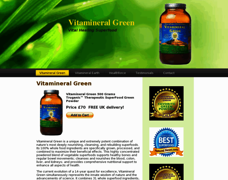 Vitamineralgreen.co.uk thumbnail