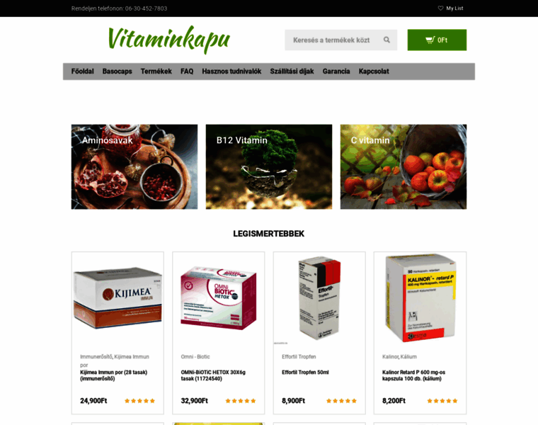 Vitaminkapu.com thumbnail