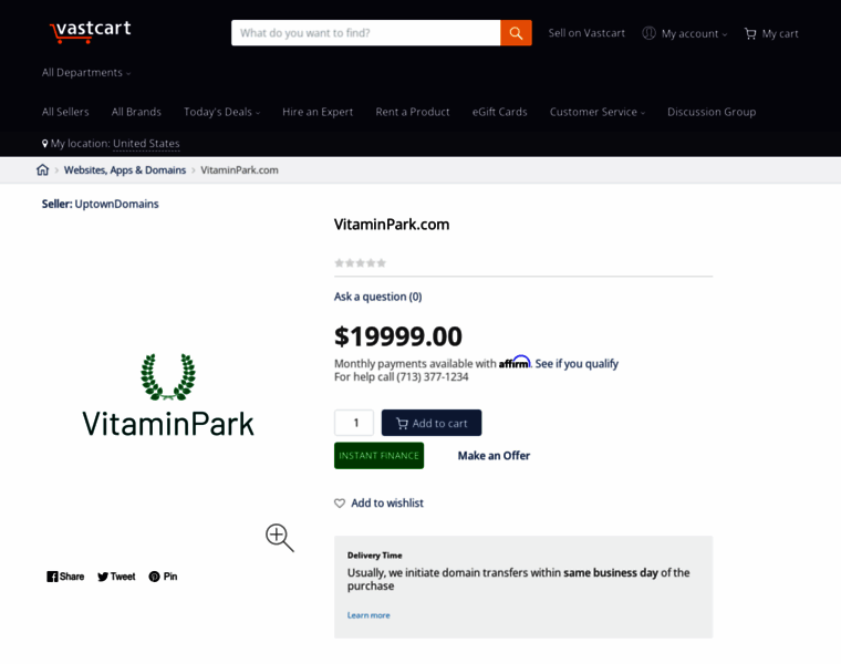Vitaminpark.com thumbnail