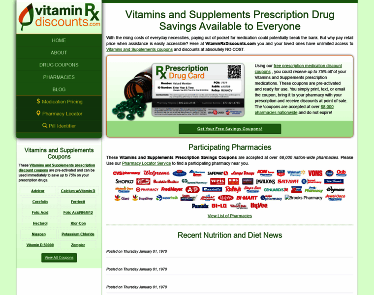 Vitaminrxdiscounts.com thumbnail
