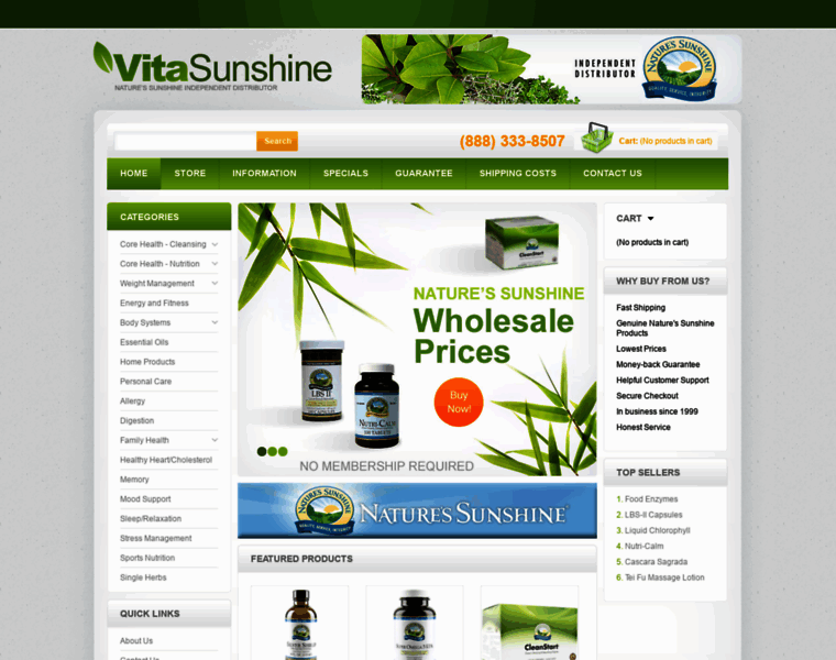Vitasunshine.com thumbnail