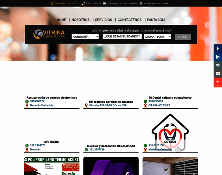 Vitrinacomercial.com.co thumbnail