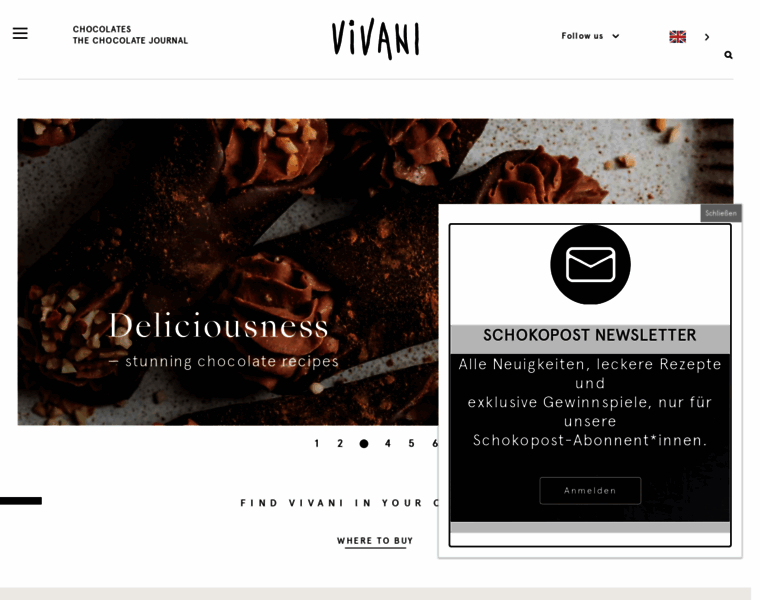 Vivani-chocolate.de thumbnail