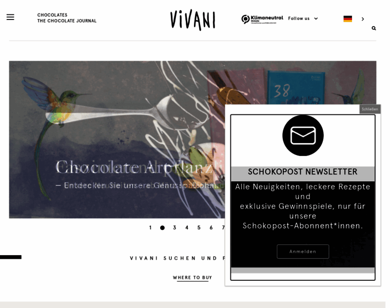 Vivani-schokolade.de thumbnail