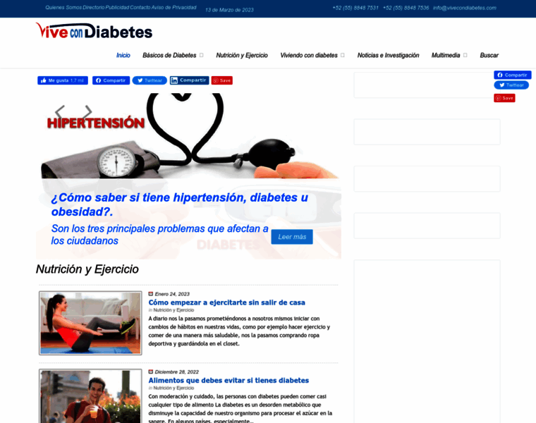 Vivecondiabetes.com thumbnail