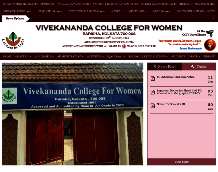 Vivekanandacollegeforwomen.org thumbnail