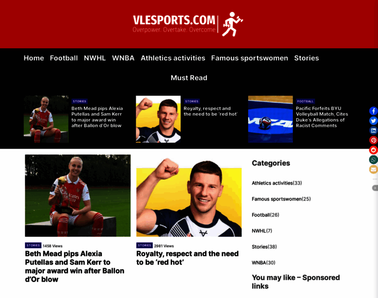 Vlesports.com thumbnail