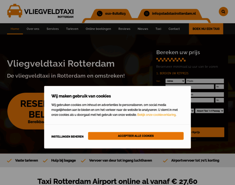 Vliegveldtaxirotterdam.nl thumbnail