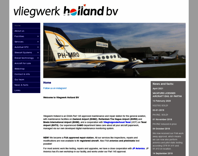 Vliegwerkholland.nl thumbnail