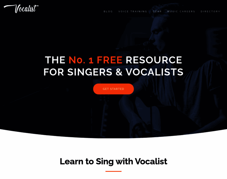 Vocalist.org.uk thumbnail