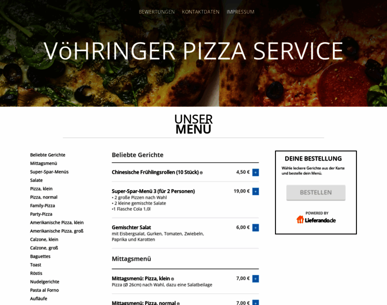Voehringer-pizza-service.de thumbnail