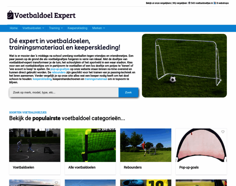 Voetbaldoel-expert.nl thumbnail