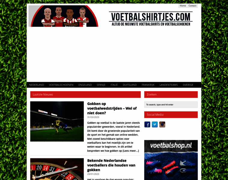 Voetbalshirtjes.com thumbnail