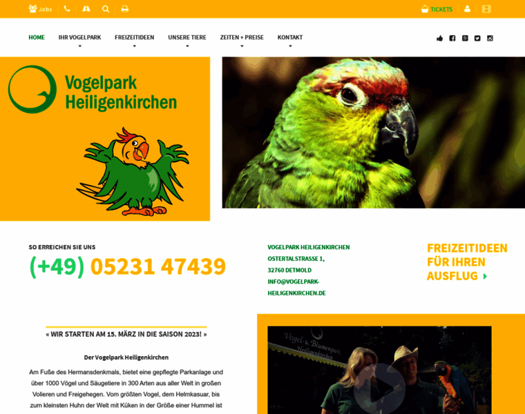 Vogelpark-heiligenkirchen.de thumbnail