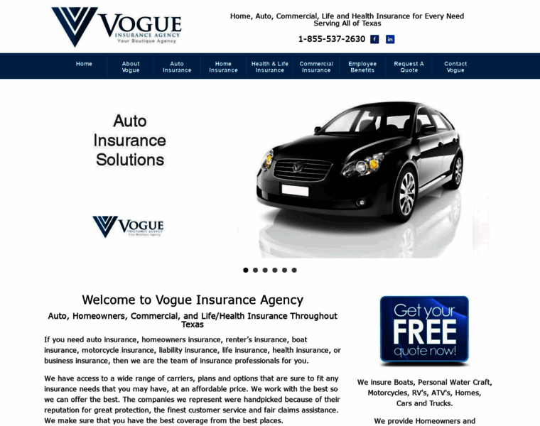 Vogueinsuranceagency.com thumbnail