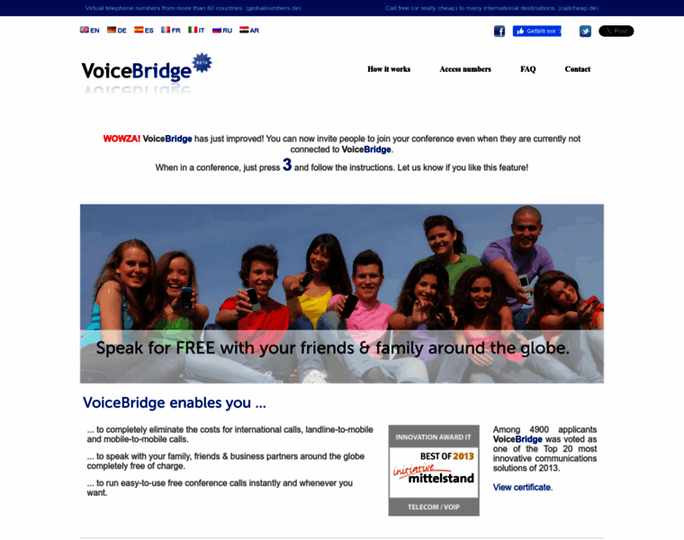 Voicebridge.eu thumbnail Voicebridge.eu thumbnail
