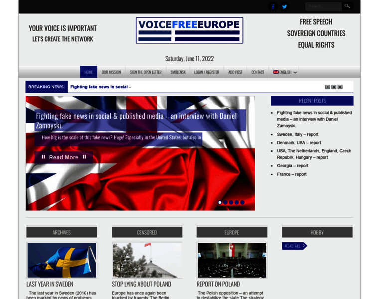 Voicefreeeurope.com thumbnail