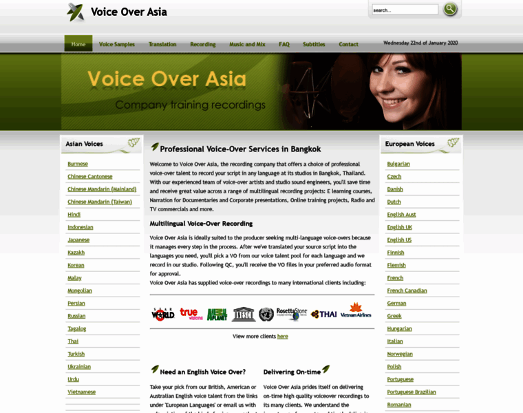 Voiceover-asia.com thumbnail
