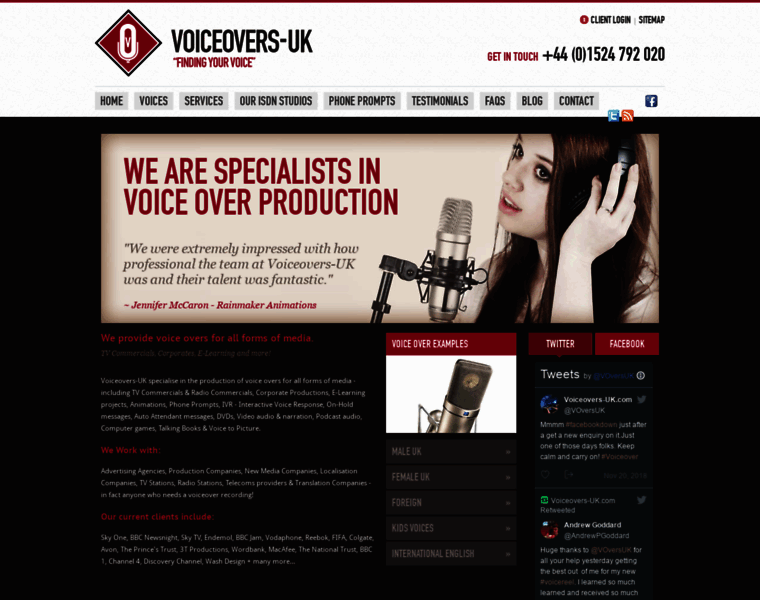 Voiceovers-uk.com thumbnail